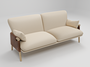 Savannah SofaTable Set 3D Model