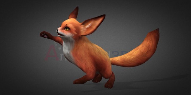 Fox-Ver1 3D 모델 .c4d .max .obj .3ds .fbx .stl .blend 