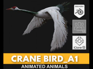 Gru uccelloA1 Modello 3D