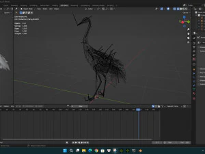 Crane BirdA2 3D Model