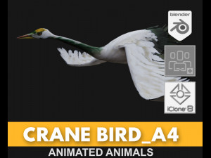 Crane BirdA4 3Dモデル