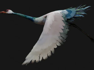 Crane BirdA6 3D Model