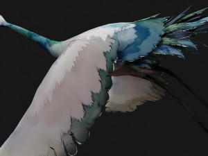 Crane BirdA6 3D Model