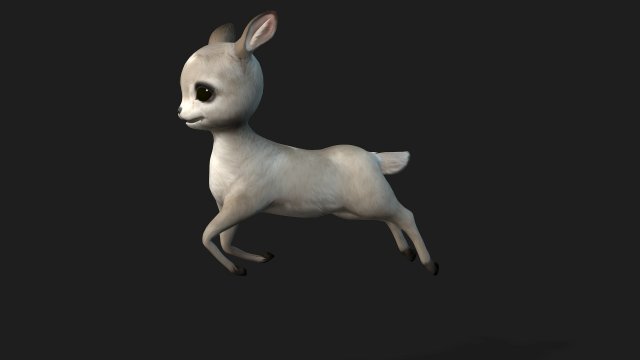 FawnA1 3D 모델 .c4d .max .obj .3ds .fbx .stl .blend 