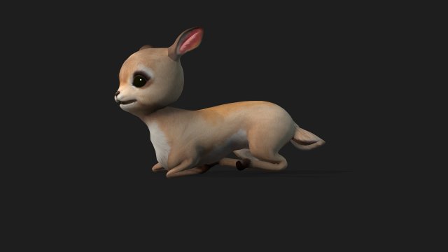 FawnA3 3Dモデル .c4d .max .obj .3ds .fbx .stl .blend 