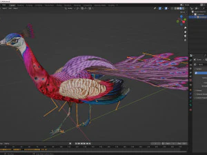 Peacock-A1 3D Model