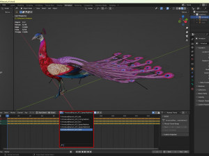 Peacock-A1 Model 3D
