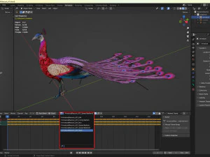 Peacock-A1 3D Model