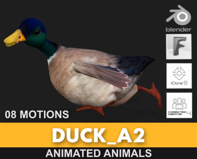DuckA2 Modelo 3D .c4d .max .obj .3ds .fbx .stl .blend 