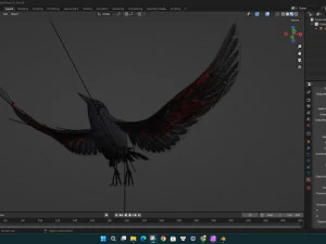 CorbeauA1 Modèle 3D