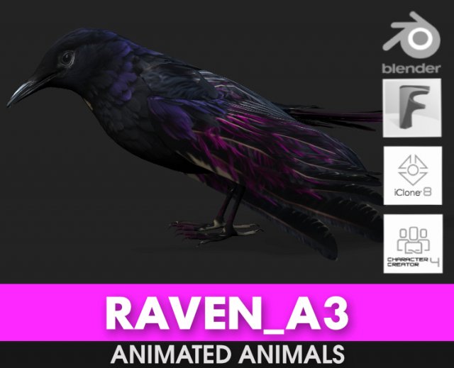 RavenA3 3D Model .c4d .max .obj .3ds .fbx .stl .blend 