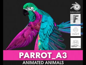 ParrotA3 3Dモデル