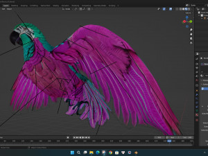 ParrotA3 3Dモデル