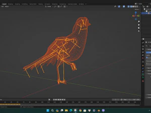 PheasantA4 3D Model