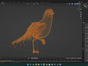 PheasantA5 3D Model