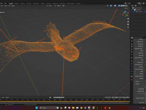 GufoUccelloA3 Modello 3D