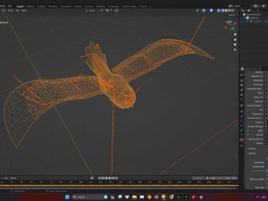 GufoUccelloA4 Modello 3D