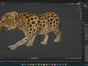 LeopardBabyA1 3D Model