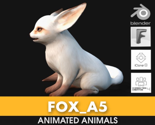 FoxA5 3D Модель .c4d .max .obj .3ds .fbx .stl .blend 