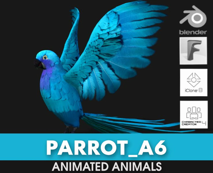 PapagaioA6 Modelo 3D .c4d .max .obj .3ds .fbx .stl .blend 