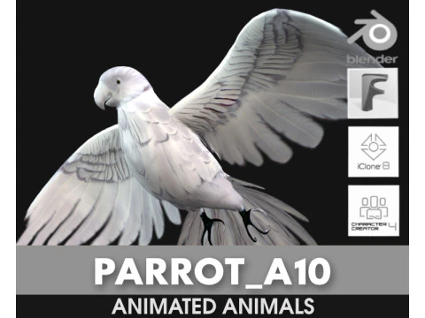 ПапугаА10 3D Модель