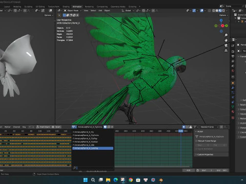 ParrotA11 3D Model