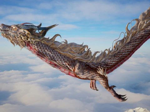 Dragon Ver5-Fly02 3D Model