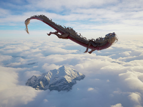 Dragon Ver5-Fly02 3D मॉडल