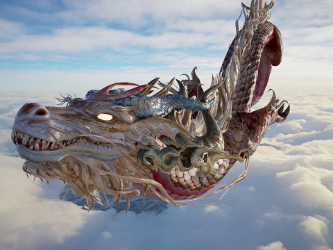 Dragon Ver5-Fly02 3D Model