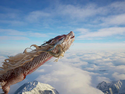 Dragon Ver5-Fly02 3D Model