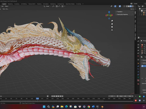 Dragon Ver5-Fly02 3D Model