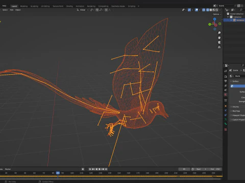 FagianoUccelloB2 Modello 3D