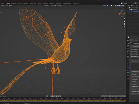 FasanVogelB3 3D Modell