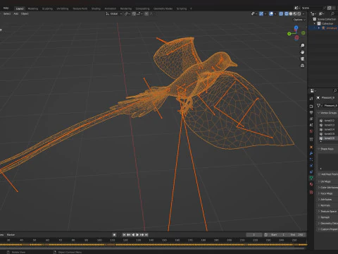 FasanVogelB4 3D Modell
