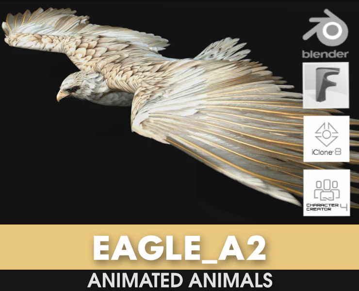 EagleA2 3D Model .c4d .max .obj .3ds .fbx .stl .blend 