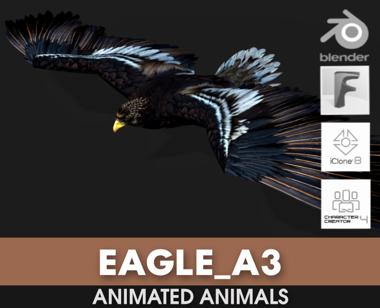 EagleA3 Modello 3D .c4d .max .obj .3ds .fbx .stl .blend 