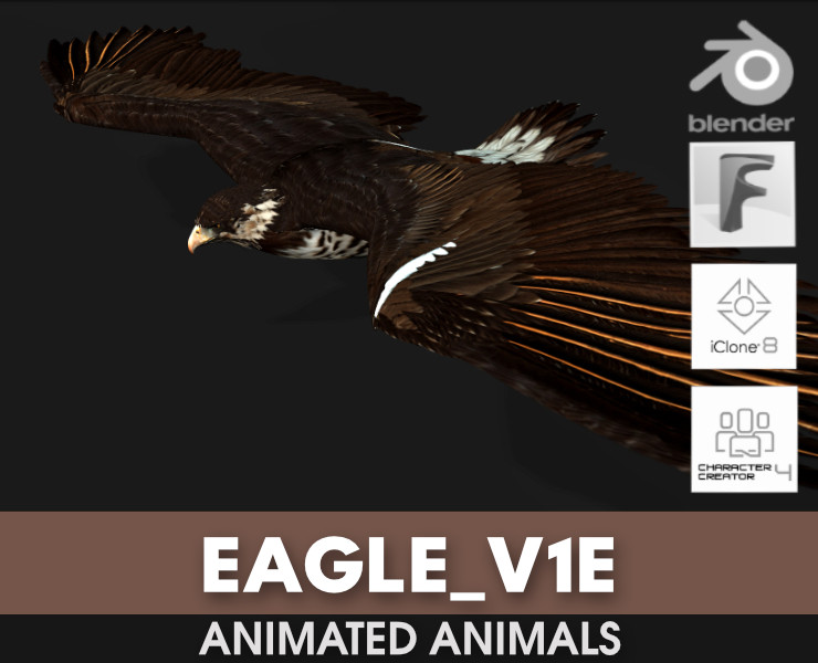 EagleV1E 3D Model .c4d .max .obj .3ds .fbx .stl .blend 