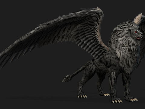 Lion GryphusA2 3D Model