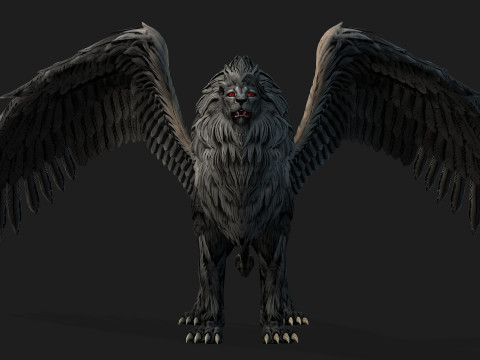 Lion GryphusA2 3D Model