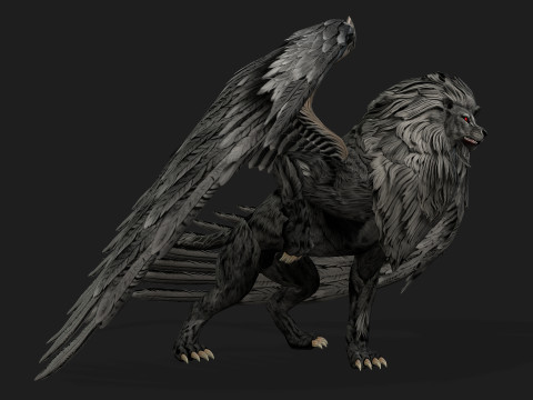Lion GryphusA2 3D Model