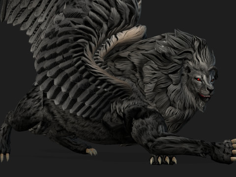 Lion GryphusA2 3D Model