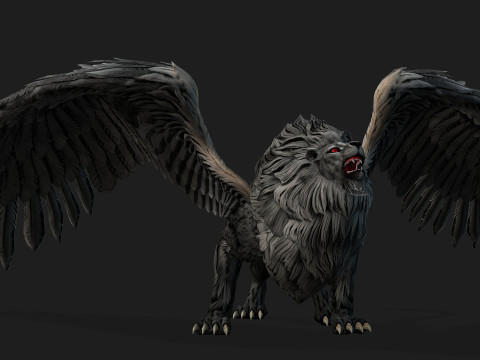 Lion GryphusA2 3D Model