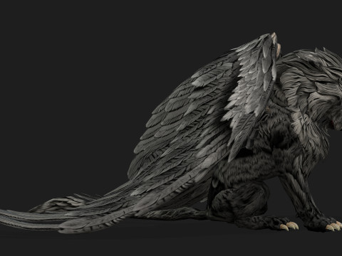 Lion GryphusA2 3D Model