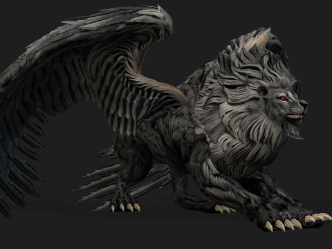 Lion GryphusA2 3D Model