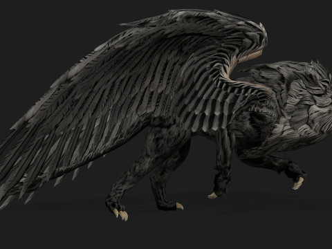 Lion GryphusA2 3D Model