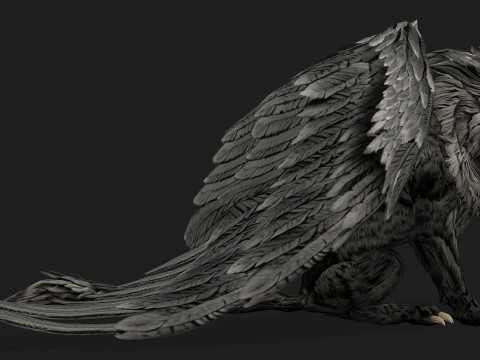 Lion GryphusA2 3D Model
