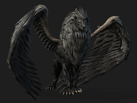 Lion GryphusA2 3D Model