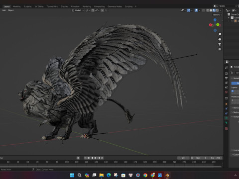 Lion GryphusA2 3D Model