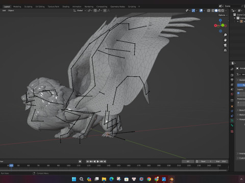 Lion GryphusA2 3D Model
