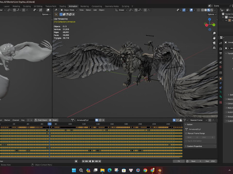 Lion GryphusA2 3D Model
